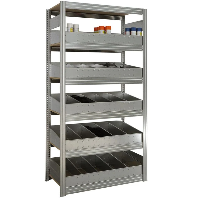 Kleinteilregal Anbauregal mit Schüttensets mit 150 kg Fachlast