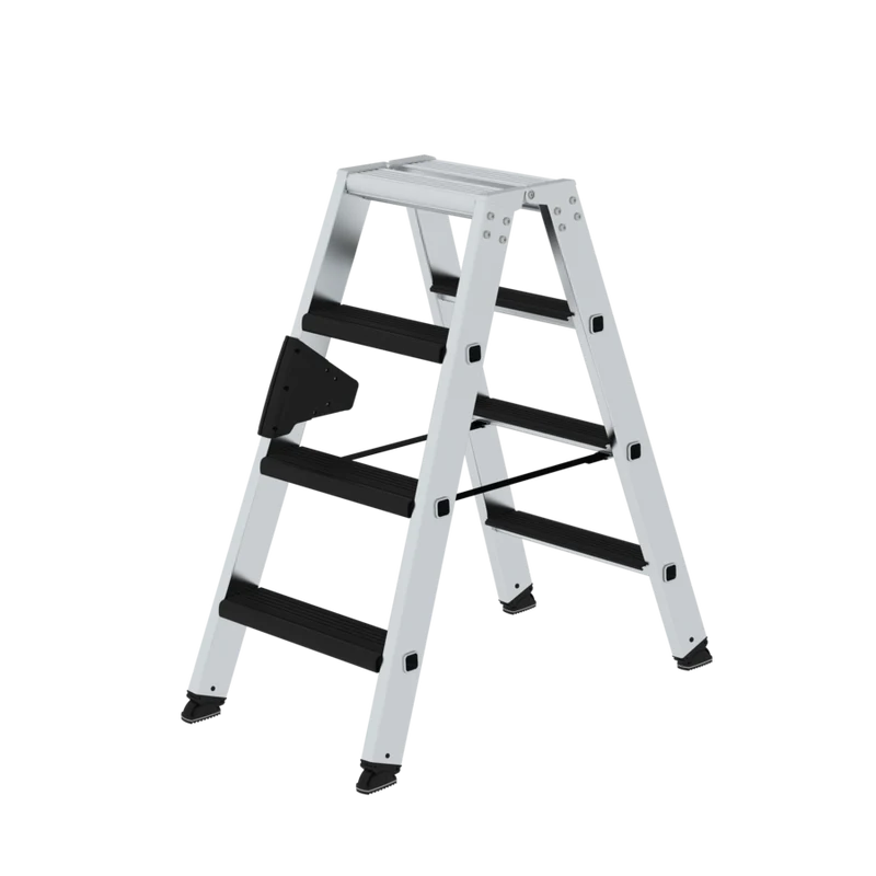 Stehleiter aus Aluminium beidseitig begehbar mit clip-step relax