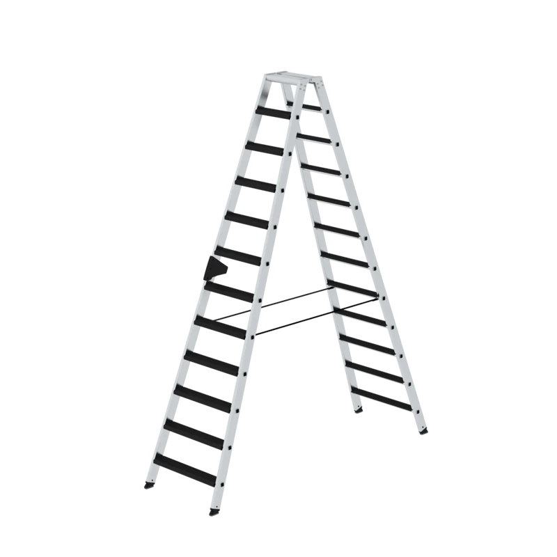 Stehleiter aus Aluminium beidseitig begehbar mit clip-step relax