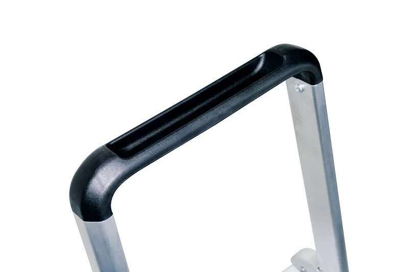 Stufen-Stehleiter einseitig begehbar Aluminium eloxiert