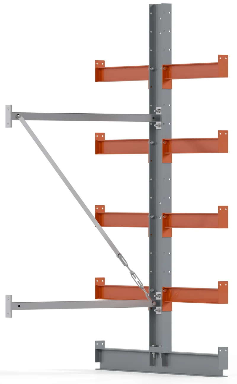 Kragarmregal Anbaufeld Breite 1000 mm doppelseitig Ständerlast 2600 kg