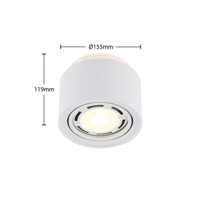 B-Ware Arcchio Deckenlampe Walisa LED Lampe Leuchte dimmbar weiß Ø15cm Metall GU10
