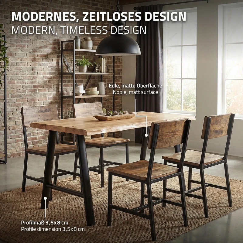 ML-DESIGN | Tischbeine 2er Set A-Form 60x72 cm aus Stahl Schwarz Tischgestell Tischfüße Tischkufen für Esstisch & Schreibtisch