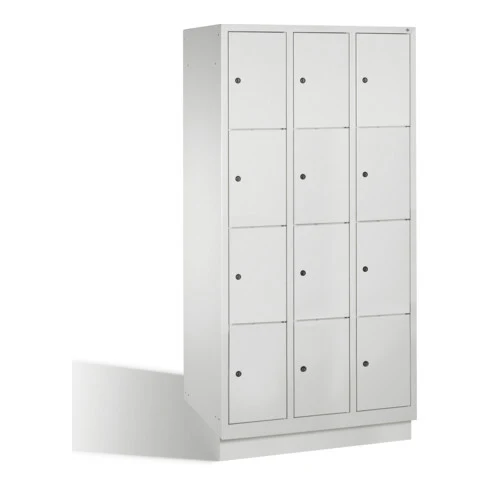 B-Ware C+P Fächerschrank Spind Schrank 12 Fächer Grau H1800 B900 T500m SIEHE TEXT/FOTO