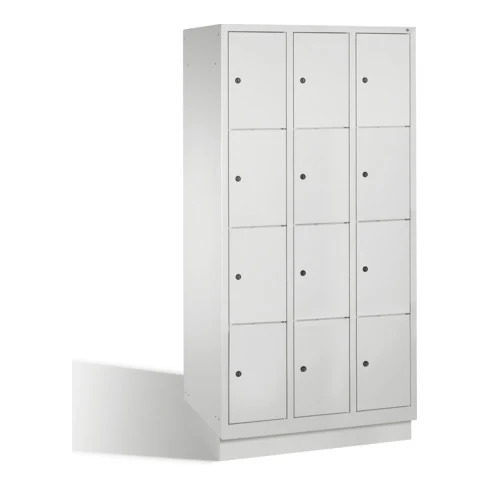B-Ware C+P Fächerschrank Spind Schrank 12 Fächer Grau H1800 B900 T500m SIEHE TEXT/FOTO