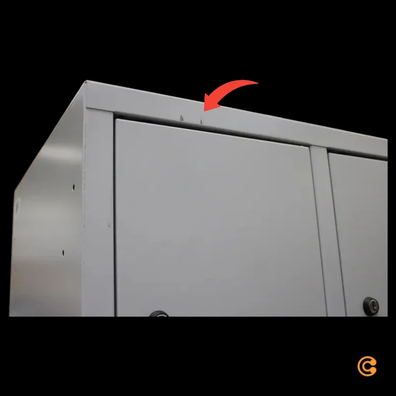 B-Ware C+P Fächerschrank Spind Schrank 12 Fächer Grau H1800 B900 T500m SIEHE TEXT/FOTO