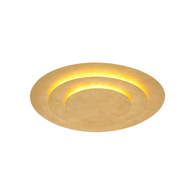 B-Ware LED-Deckenleuchte Heda 49 cm goldfarben Metall 40 W 5200 lm warmweiß