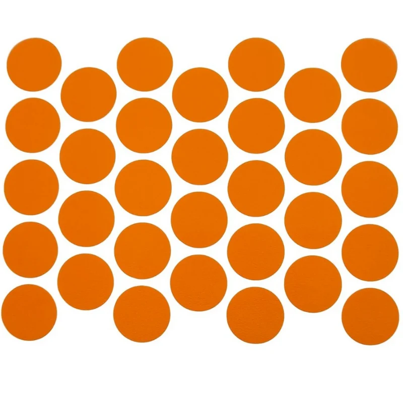Schraubabdeckkappen Selbstklebend - Orange 18mm