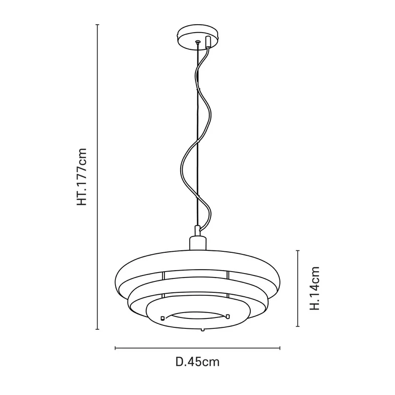 B-Ware MARKET SET Hängeleuchte Sunset Ø 45cm Pendelleuchte Lampe dimmbar nebelweiß