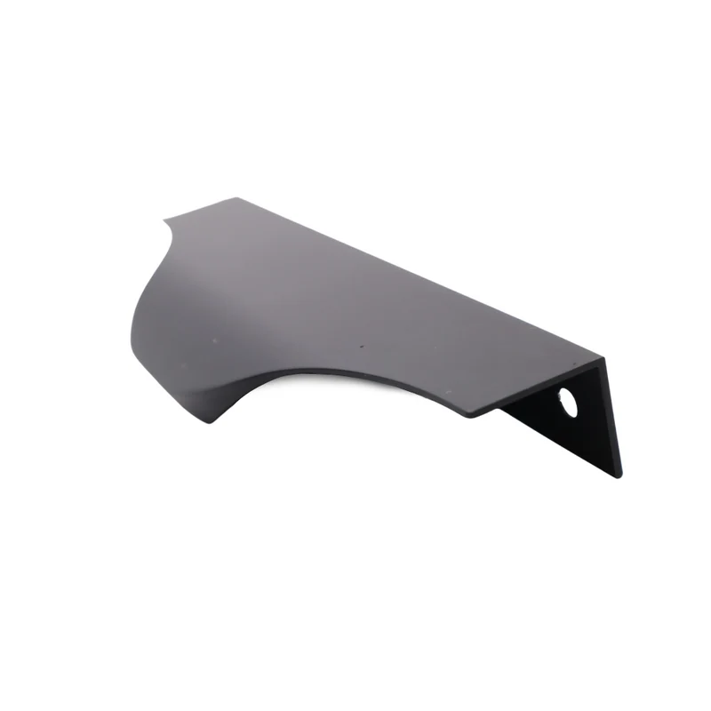 Griffleiste Kantengriff UFO 128mm (148mm Gesamtlänge) - Schwarz Matt