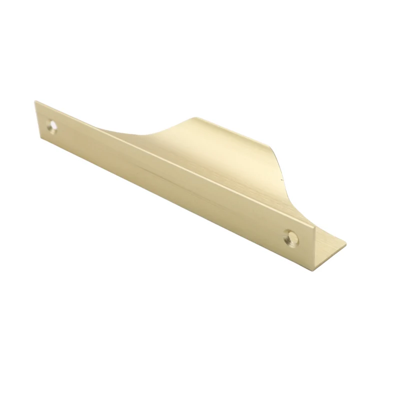 Griffleiste Kantengriff UFO 128mm (148mm Gesamtlänge) - Matt Gold