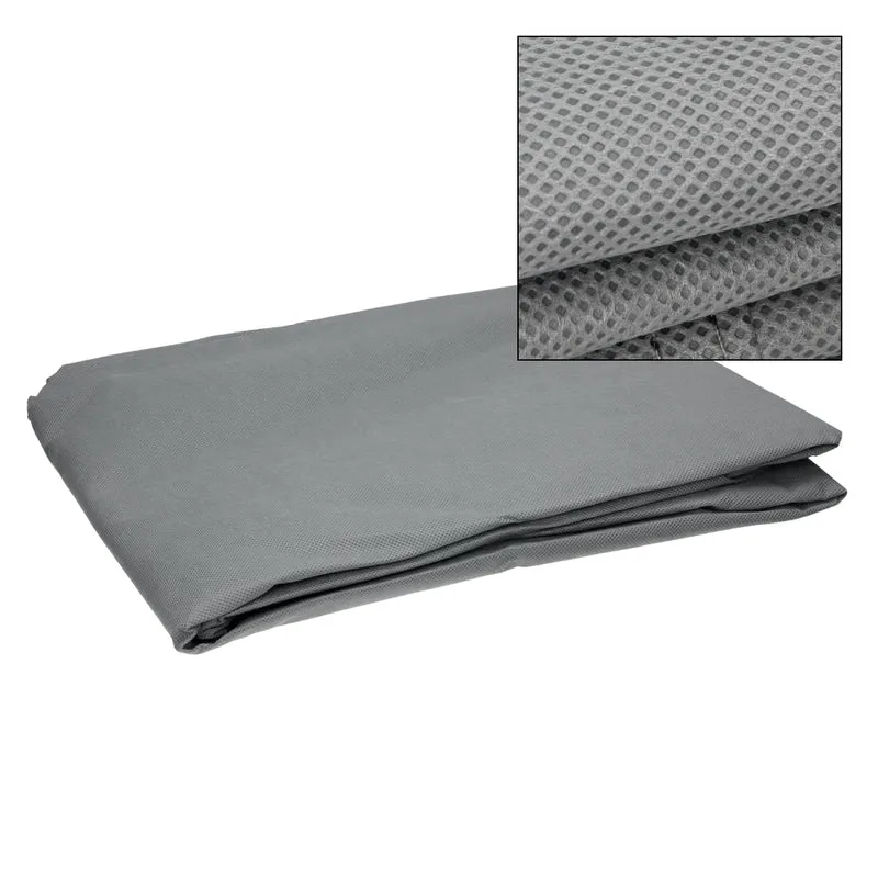 Hardtopständer mit 4 feststellbaren Rollen Silber aus Stahl und Hardtop Cover