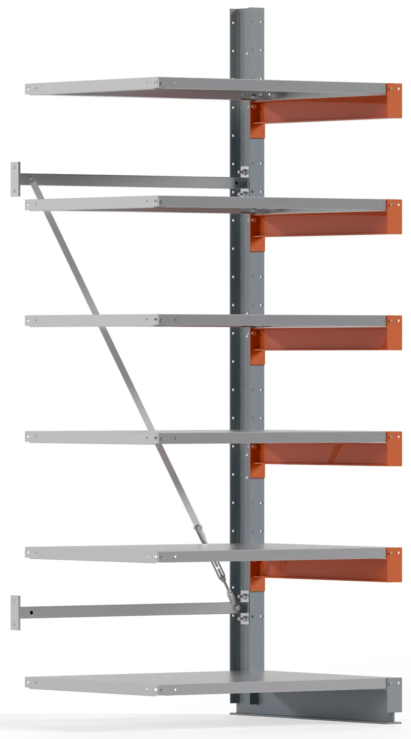 Kragarmregal Anbaufeld Breite 1000 mm einseitig Feldlast 1500 kg