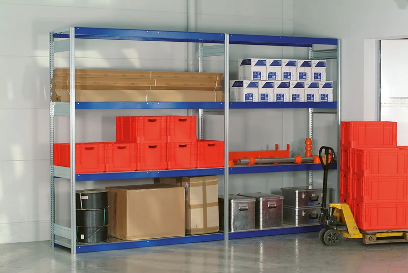 Weitspannregal Grundregal mit Holzpaneel Fachlast 400 kg