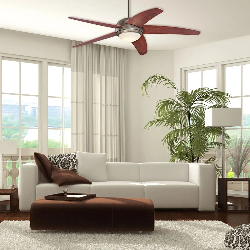 B-Ware Westinghouse Deckenventilator Bendan Holz leise mit Fernbedienung LED Licht