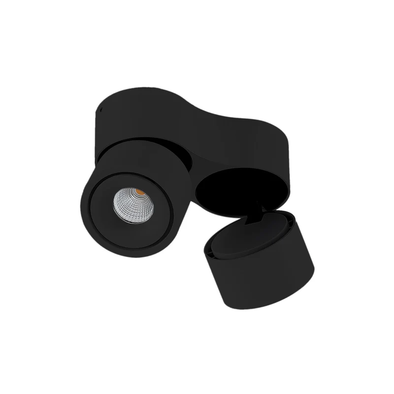 B-Ware Arcchio Deckenstrahler Rotari LED dimmbar 2-flg schwarz Aluminium 1960lm 3000K