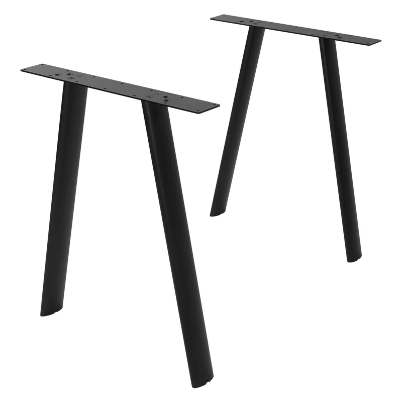 ML-DESIGN | Tischbeine 2er Set A-Form 60x72 cm aus Stahl Schwarz Tischgestell Tischfüße Tischkufen für Esstisch & Schreibtisch