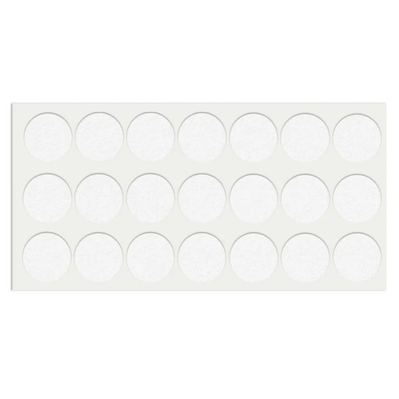 Selbstklebendes Filzpad Ø30mm Weiß
