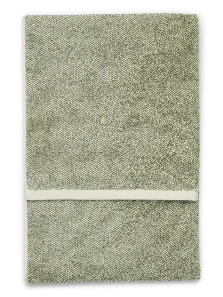 marc-o-polo Timeless melange Moss green Handtuch 80 x 200 cm