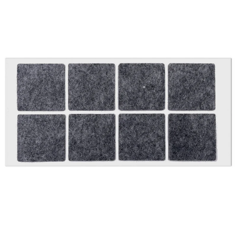 Selbstklebendes Filzpad 50x50mm Grau