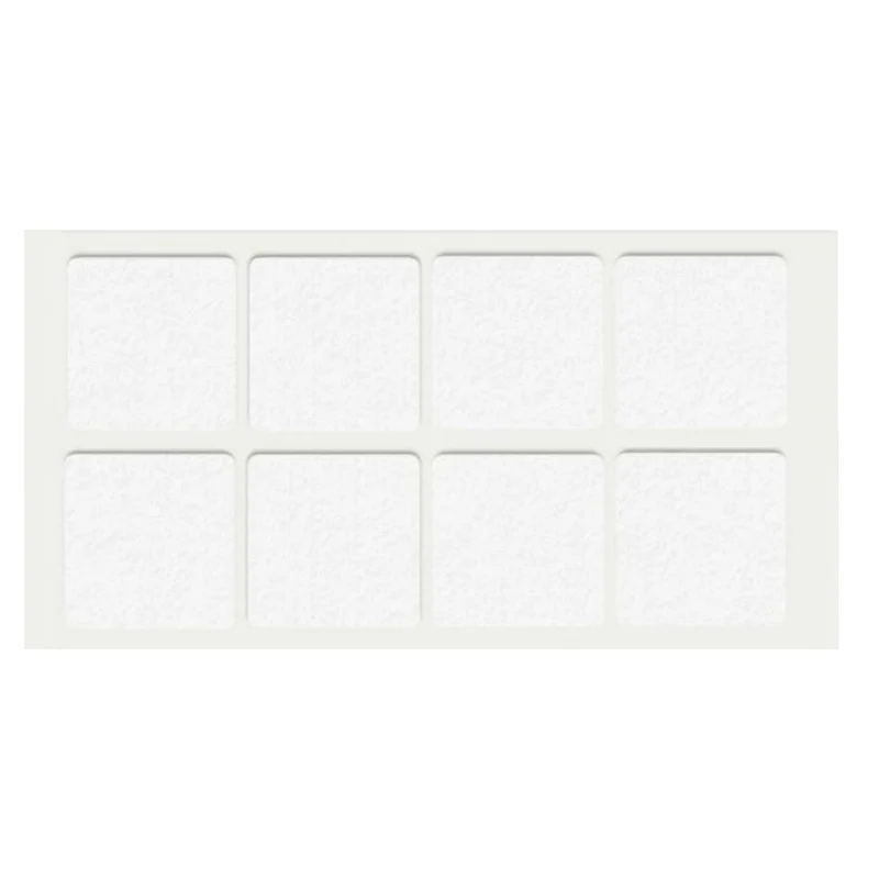 Selbstklebendes Filzpad 50x50mm Weiß