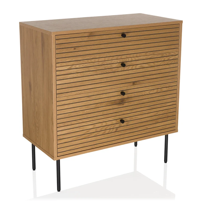 B-Ware hjh LIVING Kommode LINNO K Schubladenkommode Sideboard Aufbewahrung modern grau