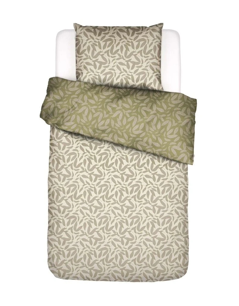 Essenza Clea Cedar green Bettwäsche 155 x 220 cm