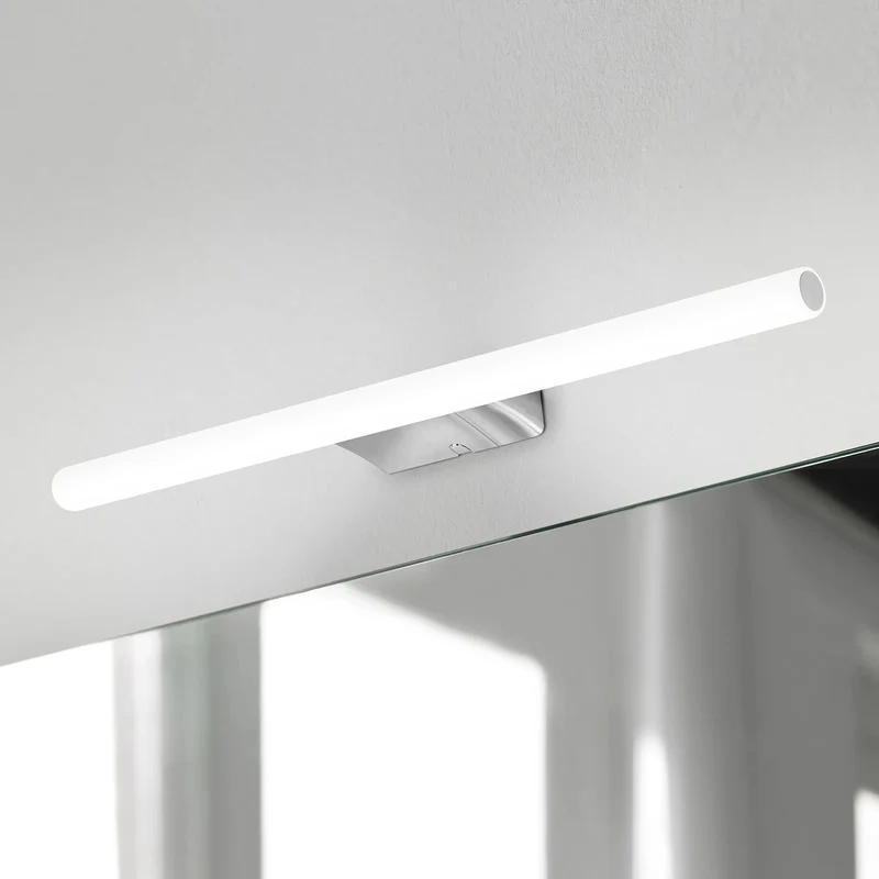 B-Ware Ebir Wandleuchte Wandlampe Irene LED Leuchte chrom weiß 50cm IP44 865Lumen