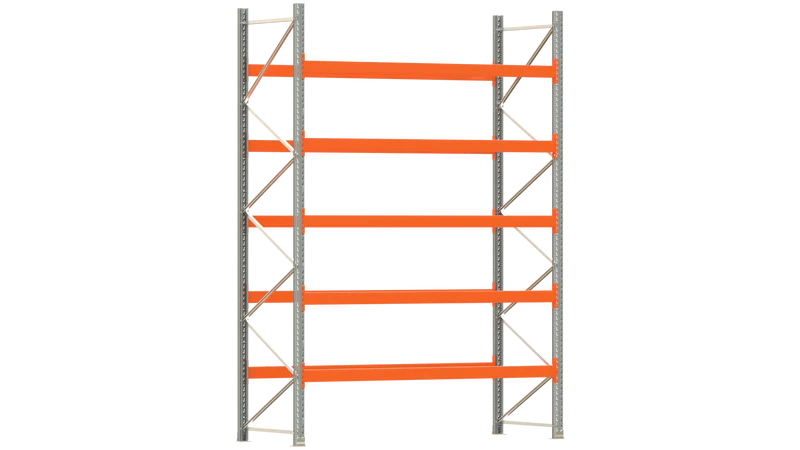Palettenregal Grundregal ARTUS Hochregal Breite 2.700 mm Fachlast 2.000 kg (5 Ebenen)