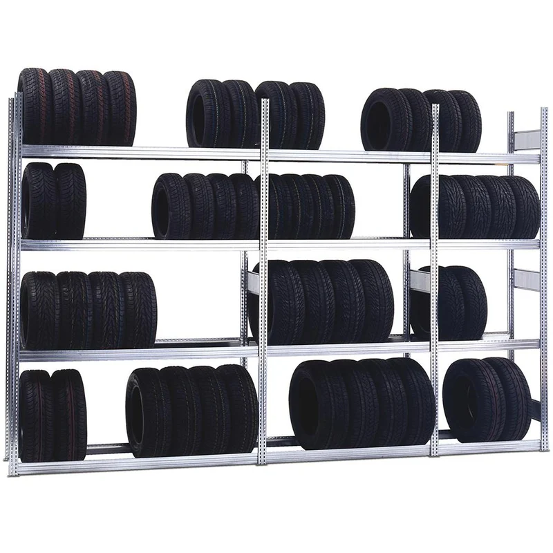 Reifenregal Anbauregal | Stecksystem verzinkt - Fachlast 250 kg, Feldlast 2000 kg