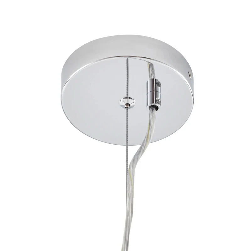 B-Ware Lucande Hängeleuchte Christo LED Pendelleuchte dimmbar chrom/weiß Ø42cm 44,5cm