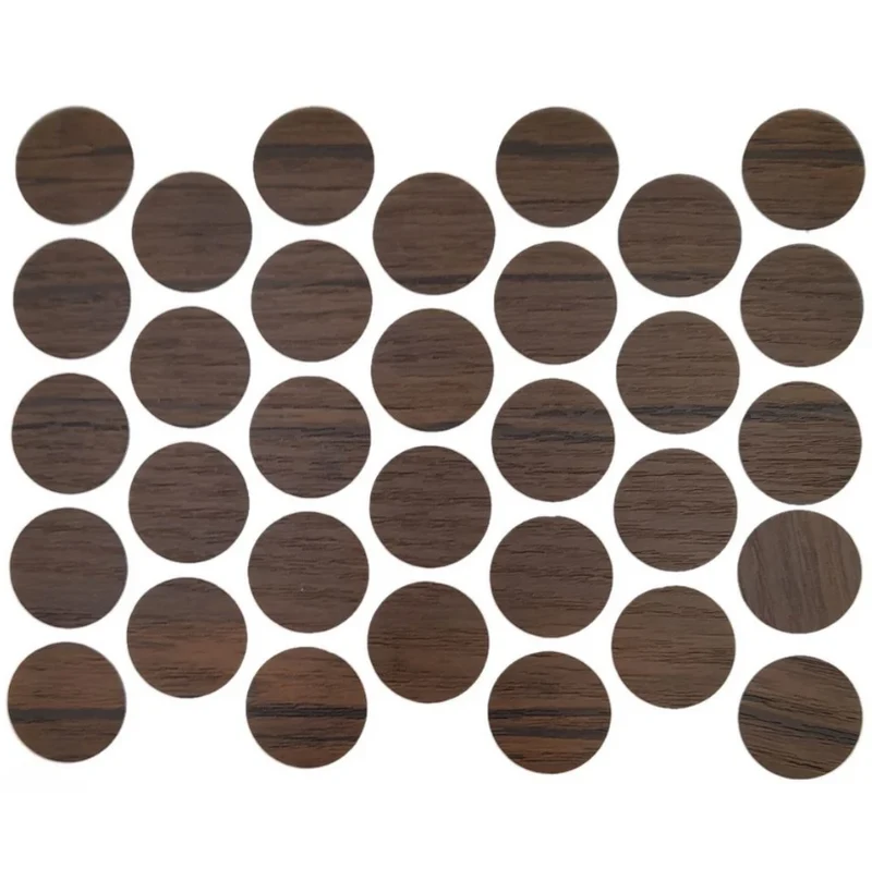Schraubabdeckkappen Selbstklebend - Antik Kaffee 18mm