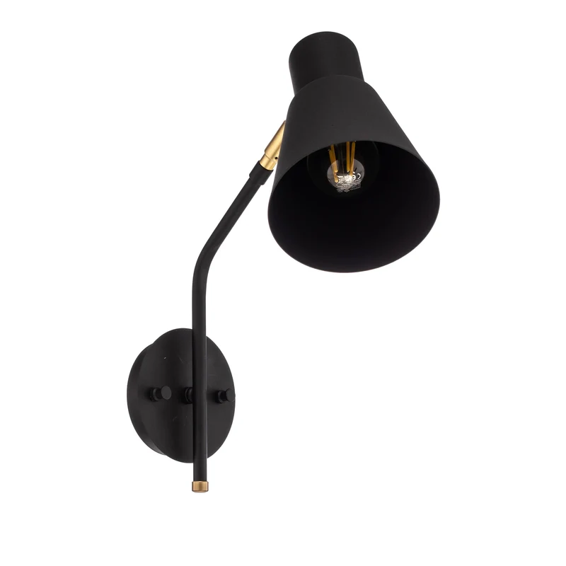 B-Ware Opviq Wandleuchte Sivani MR-664 LED Wandlampe dimmbar schwarz gold 40cm Lampe