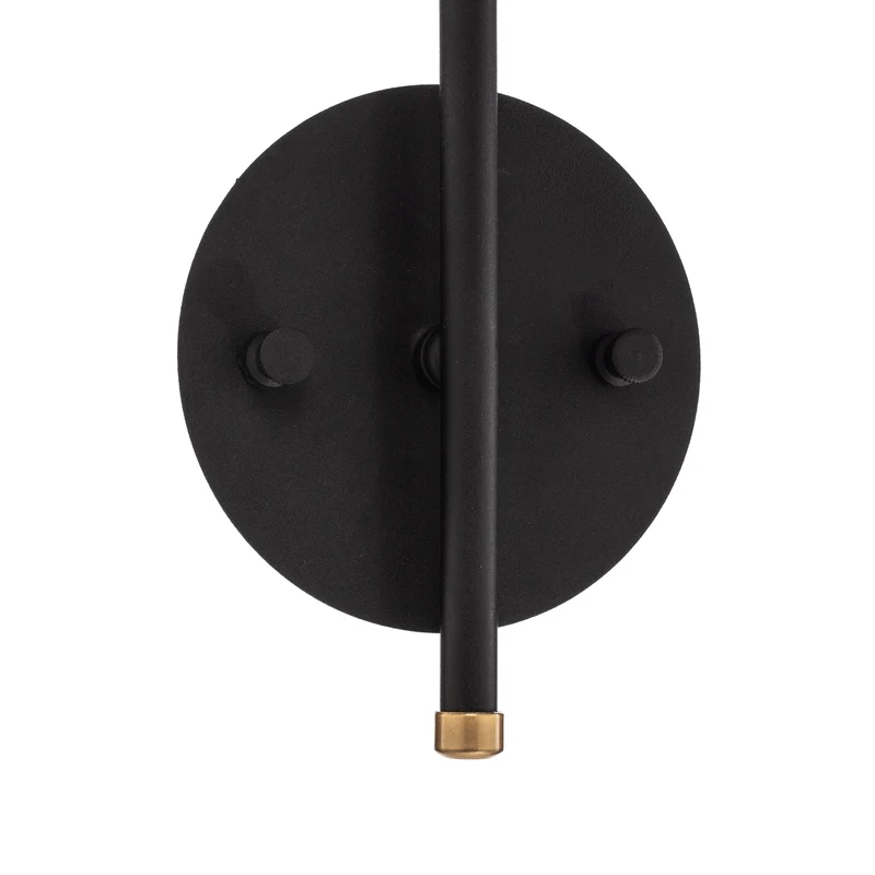 B-Ware Opviq Wandleuchte Sivani MR-664 LED Wandlampe dimmbar schwarz gold 40cm Lampe