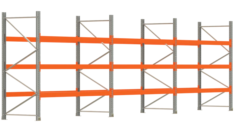ARTUS Palettenregal-SET M 250x8.440x110 cm Fachlast 2.000 kg