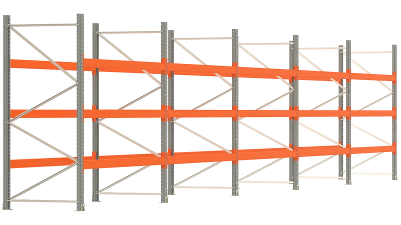 ARTUS Palettenregal-SET XL 250x1.410x110 cm Fachlast 2.000 kg