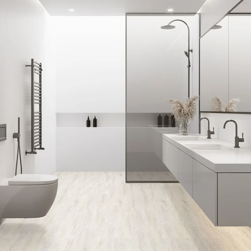 ML-DESIGN | Vinylboden Klick 50 Stück Klicksystem mit Belastungsklasse 34, 61 x 30,5 cm x 4,2 mm 9,3m² PVC Grau Zement Hell Bodenbelag Betonoptik