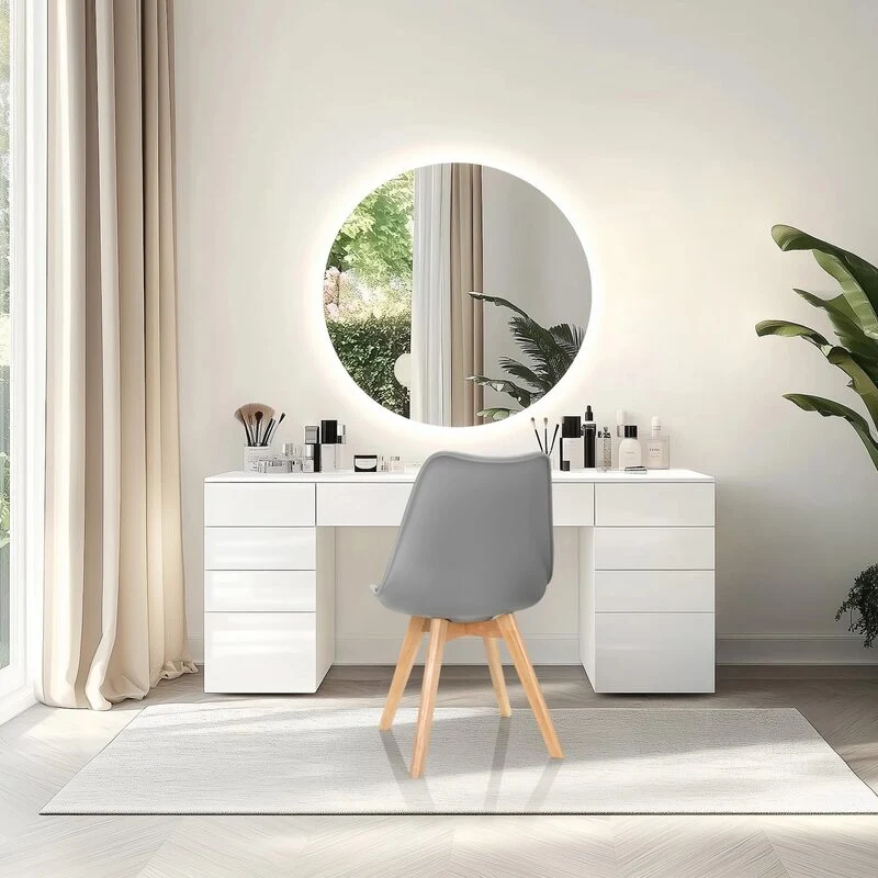 B-Ware hjh OFFICE Besucherstuhl Schalenstuhl SCANDI Esszimmerstuhl Kunststoff grau 16
