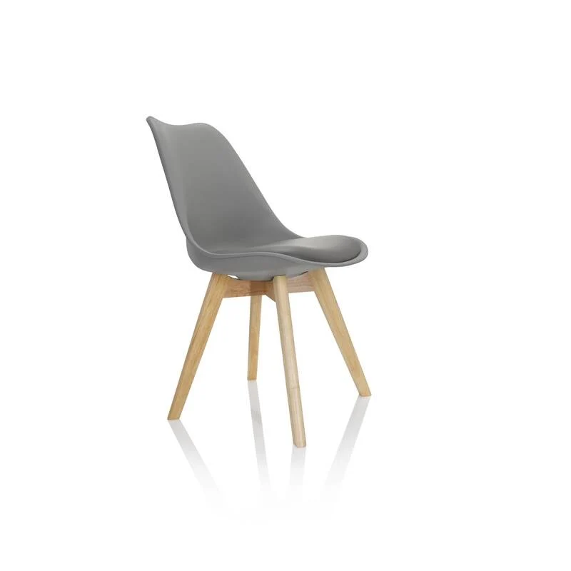 B-Ware hjh OFFICE Besucherstuhl Schalenstuhl SCANDI Esszimmerstuhl Kunststoff grau 16