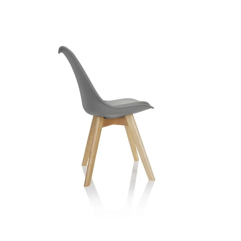 B-Ware hjh OFFICE Besucherstuhl Schalenstuhl SCANDI Esszimmerstuhl Kunststoff grau 16