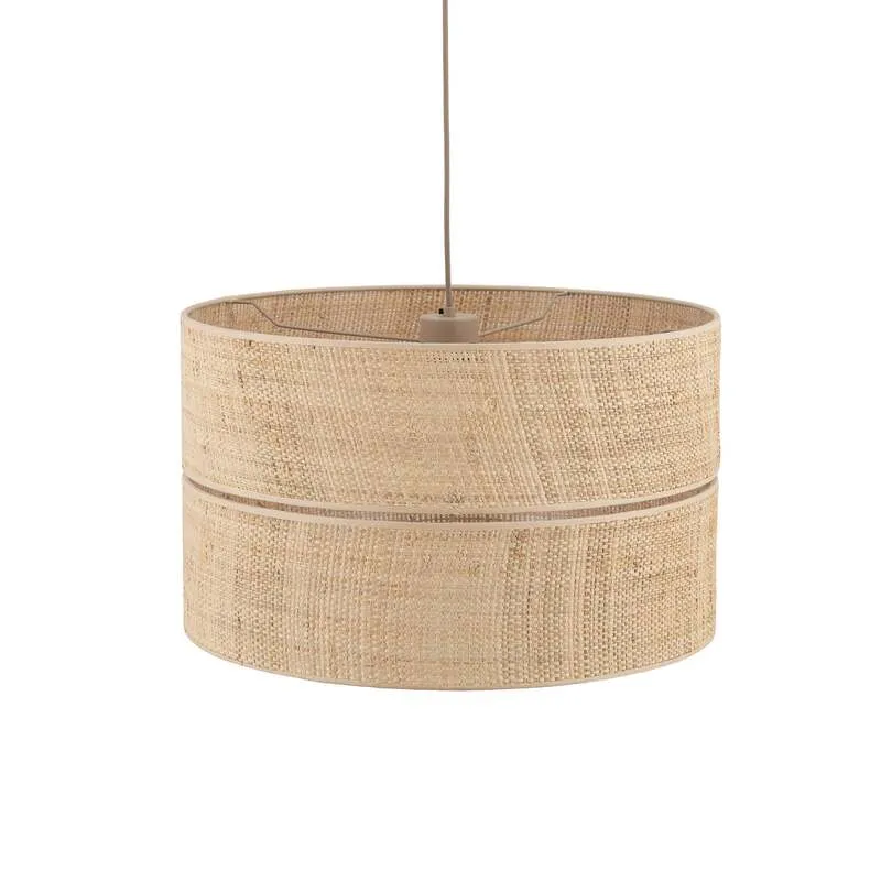 B-Ware TK Lighting Hängeleuchte Calma 1-flammig LED Pendelleuchte dimmbar Bast Leuchte