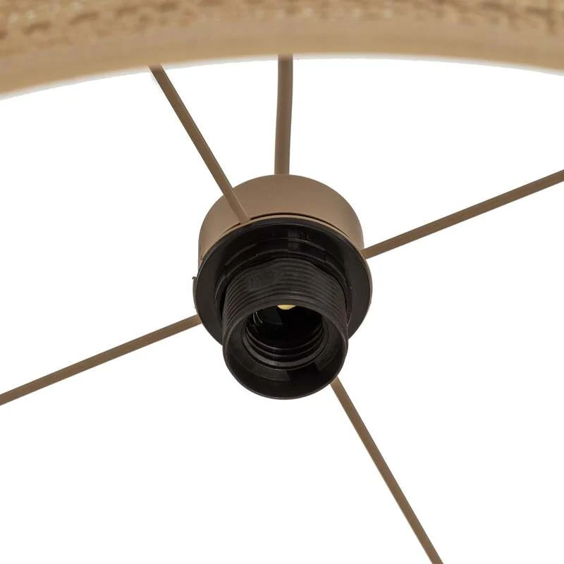 B-Ware TK Lighting Hängeleuchte Calma 1-flammig LED Pendelleuchte dimmbar Bast Leuchte