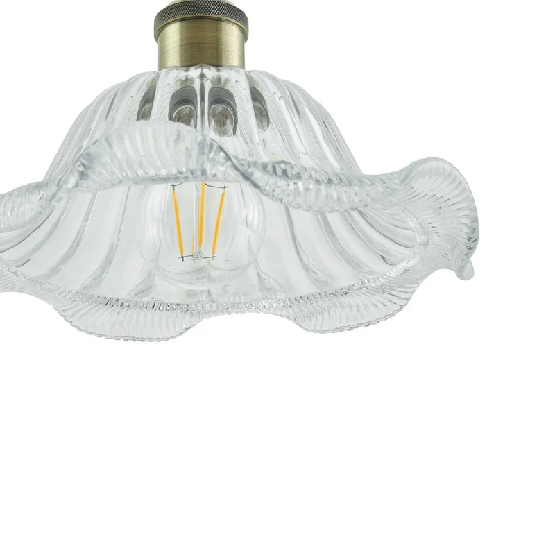 B-Ware Lindby Pendelleuchte Hängeleuchte Ludowika LED Lampe Leuchte E27 transparent