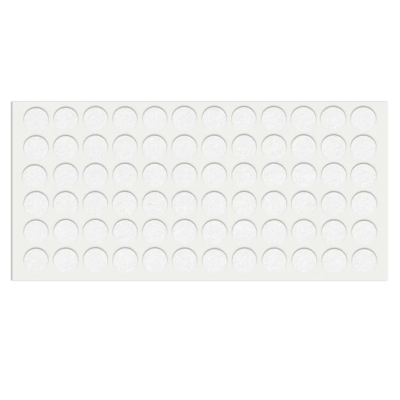 Selbstklebendes Filzpad Ø15mm Weiß