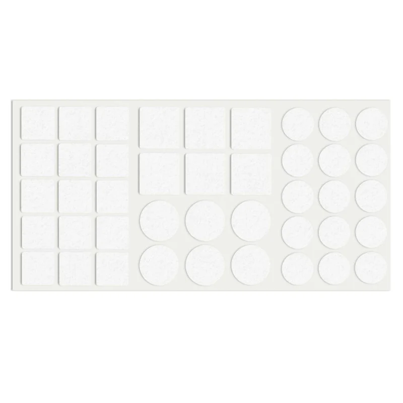 Selbstklebendes Filzpad Mix Weiß
