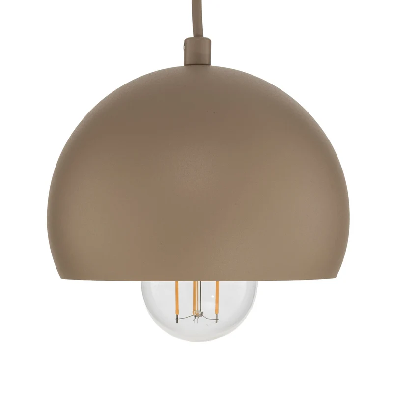 B-Ware Hängeleuchte Sool LED Pendelleuchte dimmbar beige matt Stahl Ø15cm 1-flammig