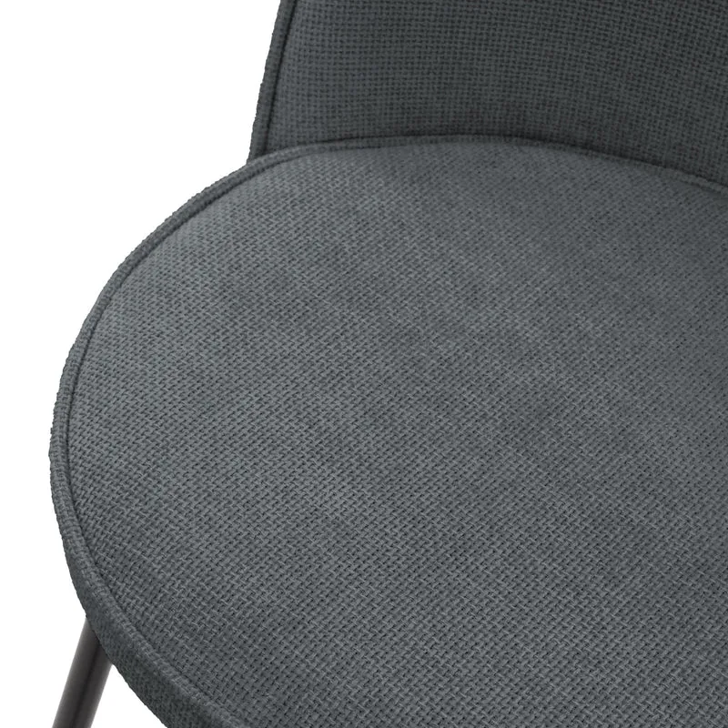 Barhocker 4er Set Anthrazit 52x102x50 cm mit Rückenlehne und Fußstütze bis 120 kg ML-Design