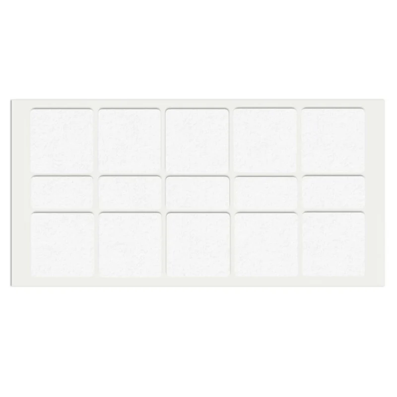 Selbstklebendes Filzpad 40x40mm/20x40mm Weiß