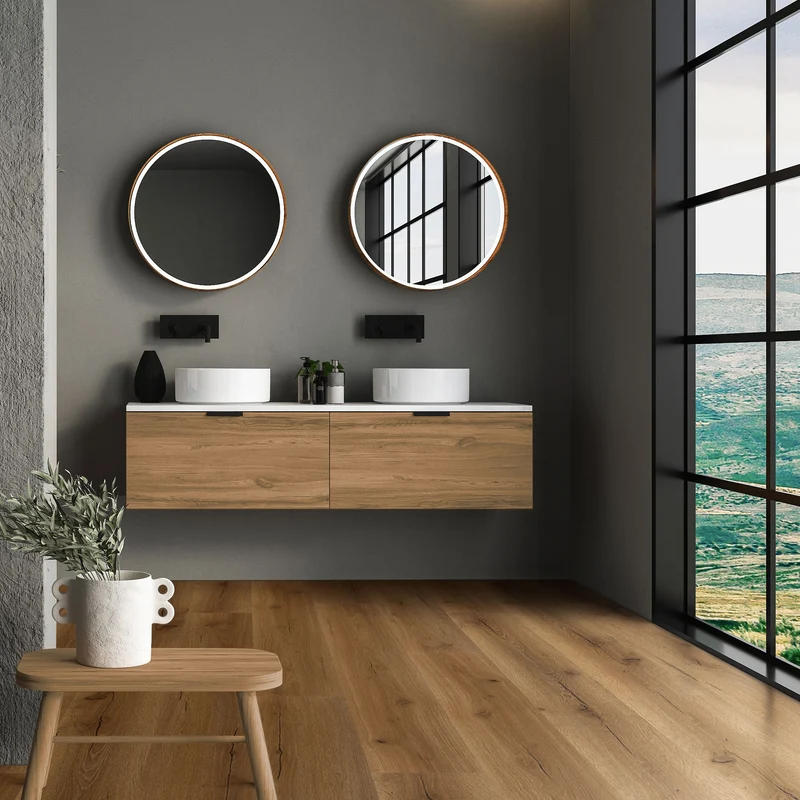 ML-DESIGN | Vinylboden Klick 14 Stück Klicksystem mit Belastungsklasse 34, 122 x 18 cm x 4,2 mm 3,08m² PVC Eiche Rustikal Holzoptik Bodenbelag