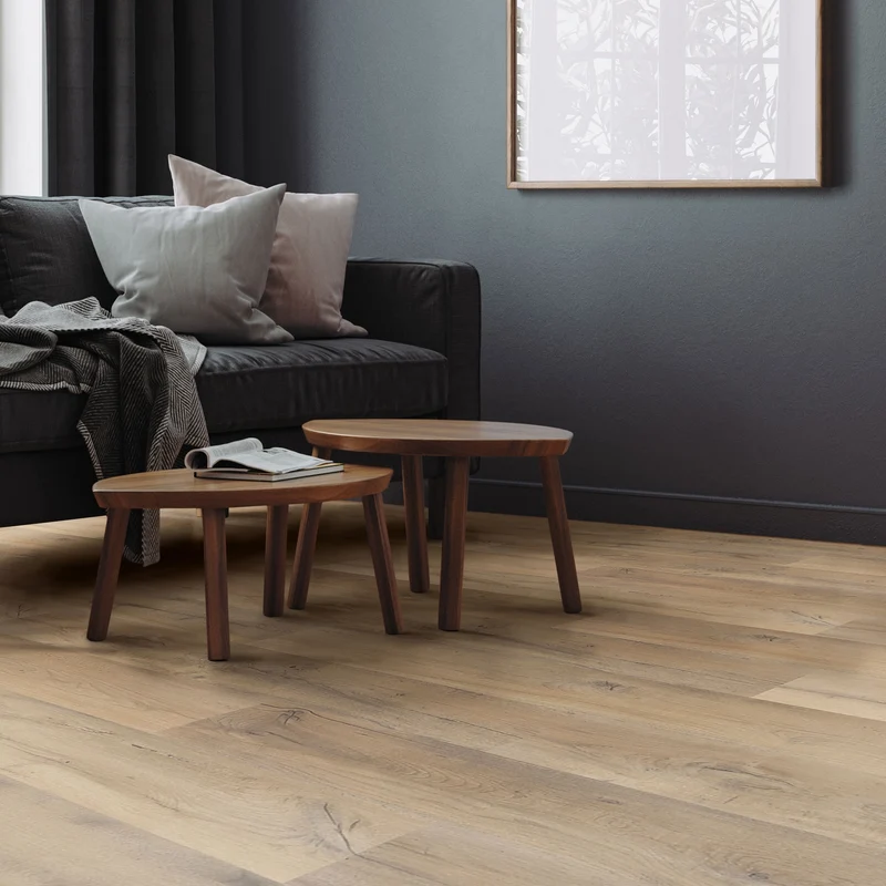 ML-DESIGN | Vinylboden Klick 21 Stück Klicksystem mit Belastungsklasse 34, 122 x 18 cm x 4,2 mm 4,62m² PVC Eiche Rustikal Hell Holzoptik Bodenbelag